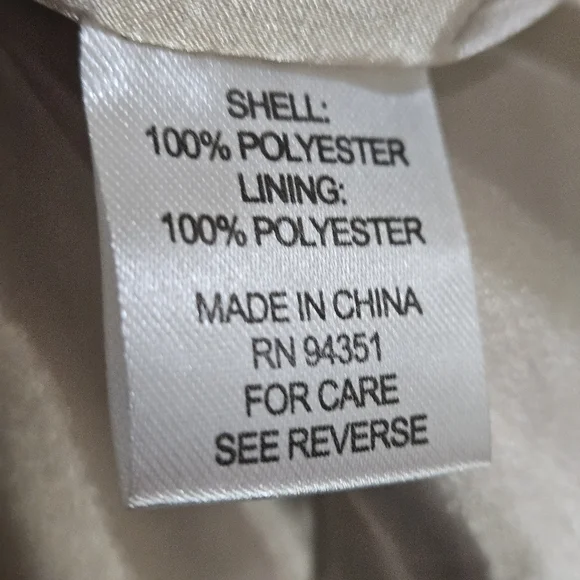 Jade Navy and cream fancy coat - Picture 9 of 10